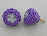 Purple Rexine Wire Knob