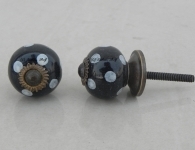 White Polka Small Knob