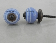 CERAMIC STRIPPED KNOBS