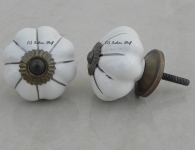 White Silver Melon Knob
