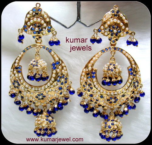 Blue sapphire earrings.
