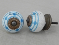 Sky Blue D&S Crackle Knob