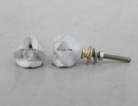 White Small Rose Knob