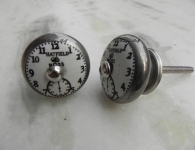 CLOCK FACE CERAMIC KNOB