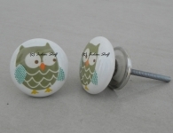 Owl Ceramic Knob