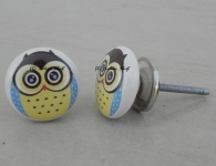 Owl Ceramic Knob