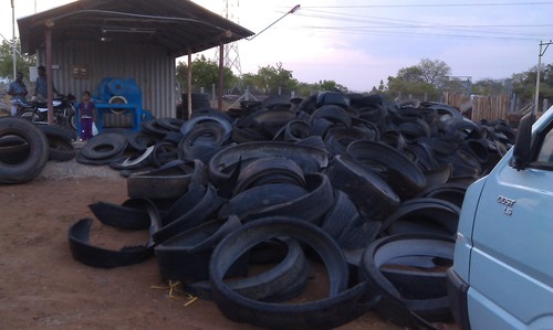 Tire Scrap - Recycled Rubber, Varied Size | Eco-Friendly, Sustainable, Versatile