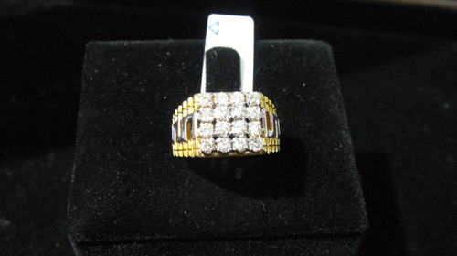 Diamond Ring - 18K Gold, 0.81 Ct Diamond, Size 5-9, Pave Setting, Elegant Design