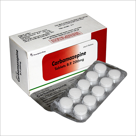 White Carbamazepine Tablets Bp 200 Mg