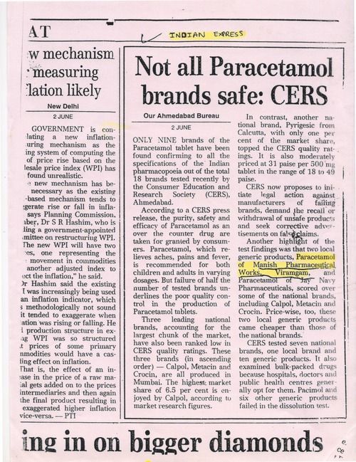 PARACETAMOL TABLET ANALYSIS REPORTS