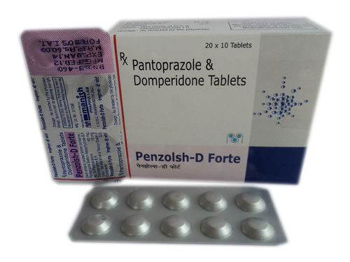 Pantoprazole & Domperidone Tablet Ingredients: Pantaprozole 40Mg+Domperidone 10Mg E/C Tab.