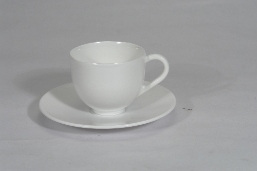 White Cup Saucer Set