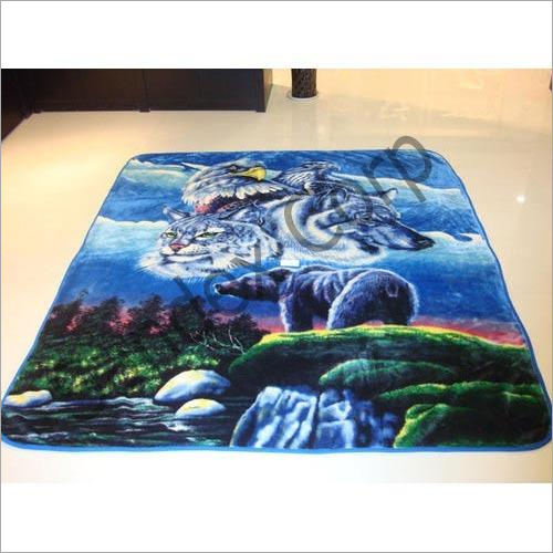 Raschel Polyester Mink Blanket