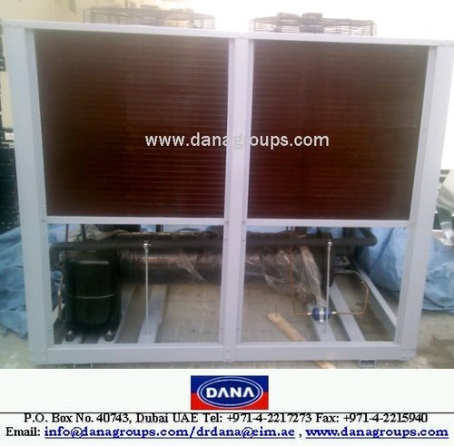 AIR Cooled Water Chiller - 50-500 TR, Scroll/Screw Compressor, Shell & Tube Evaporator | Efficient Cooling, Durable Build, PLC Control Panel