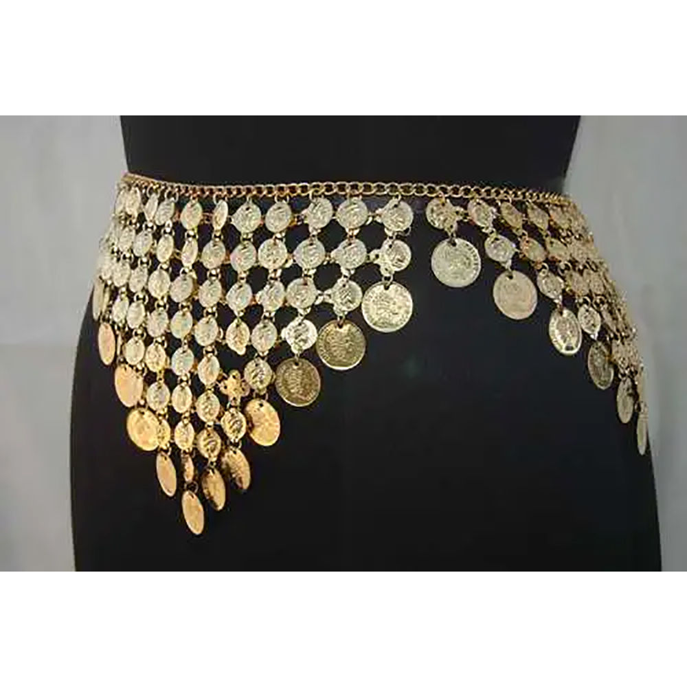Golden Belly Dance Metal Gold Coin Belt at Best Price in Jaipur