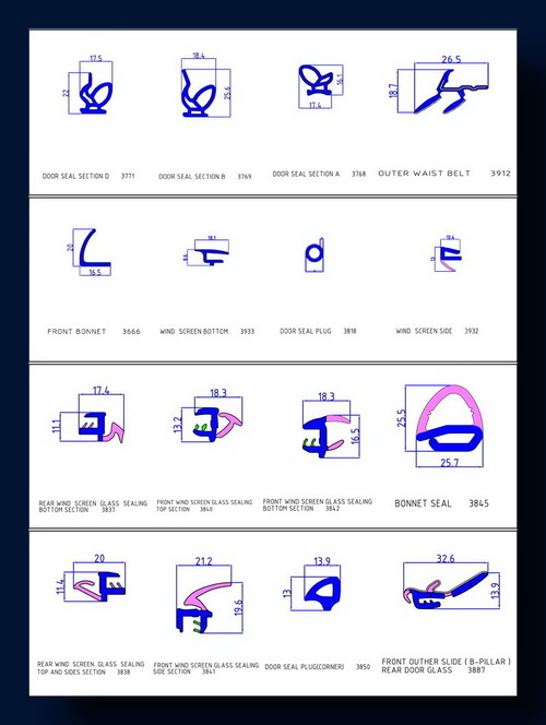 Rubber Seal Sections