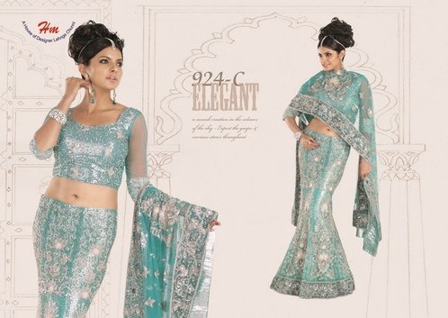 Indian Wedding Collection - Silk, Customizable Size, Teal | Elegant Design, Beads and Stones Embellishments, Intricate Embroidery, Perfect Fit
