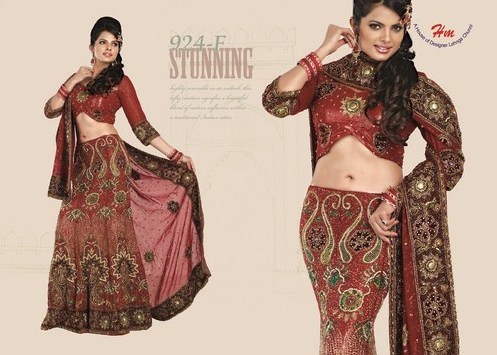 Wedding Lengha Choli - Silk Blend, 55 Inches, Maroon | Handcrafted Embroidery, Elegant Design, Customizable Size