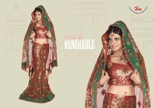 Designer Lengha - Silk Blend, Burgundy, Custom Size | Handcrafted Embroidery, Elegant Design, Wedding Ready