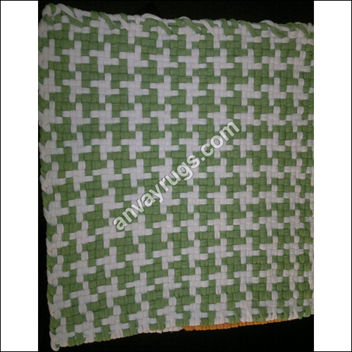 Knitted Rug - Back Material: Anti-Slip Latex