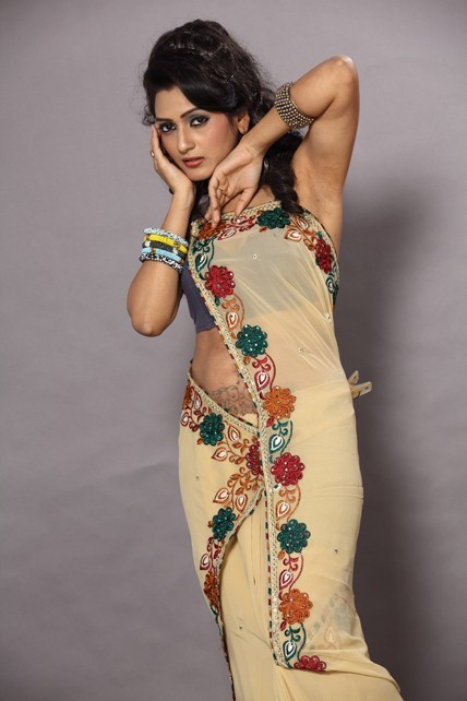 Coloured Printed Saree