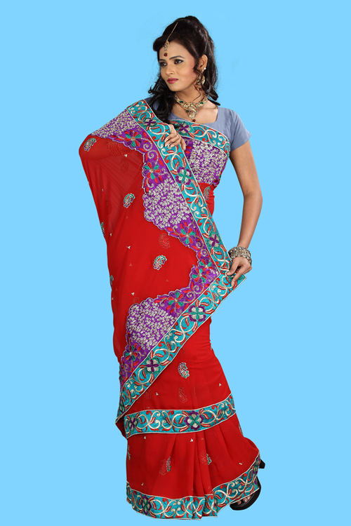 Indian Printed Designer Sari