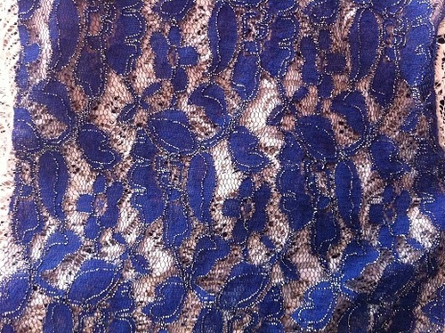 LACE FABRIC 20 - Polyester 60 Inch Blue, Soft Texture Durable Elegant Design