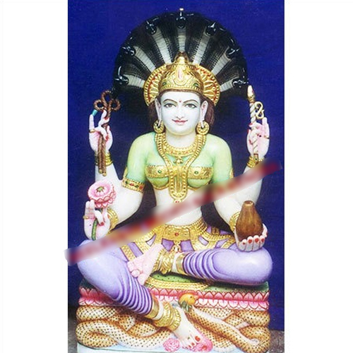 Marble Jain Padmavati Devi Moorti