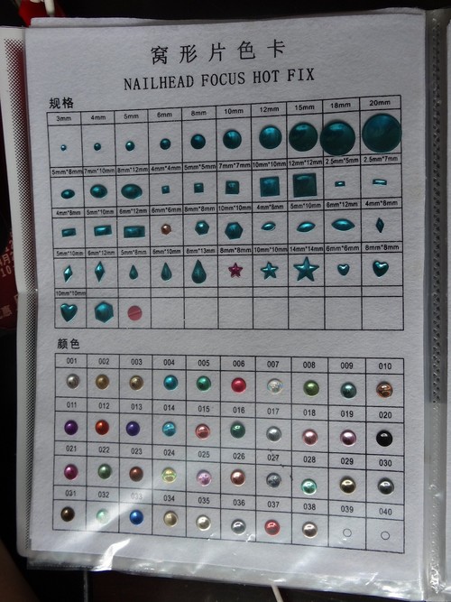 Rhinestone and sticker