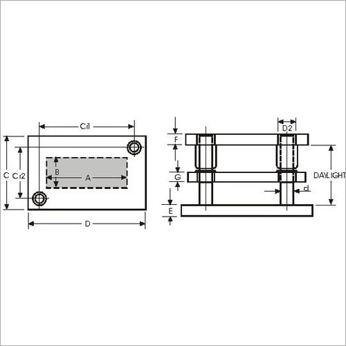 Steel Three Plated Diagonal Pillar Die Sets