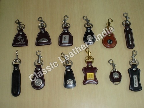 Branded Leather Key Chain