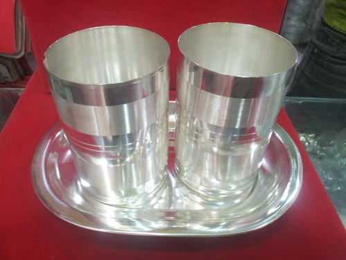 Silver Glass Set