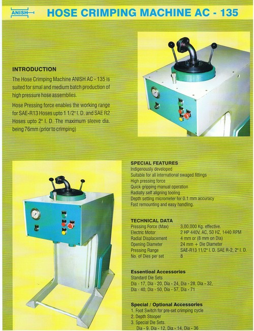 Hoses Crimping Machine