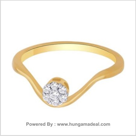 NAKSHATRA DIAMOND LADIES RING NRC752SI-JK - 18KT Yellow Gold, Size 14 | 7 SI-JK Diamonds, 0.1 Ct, Prong Setting