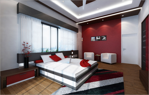 DOUBLE BED WITH SITE TABLE