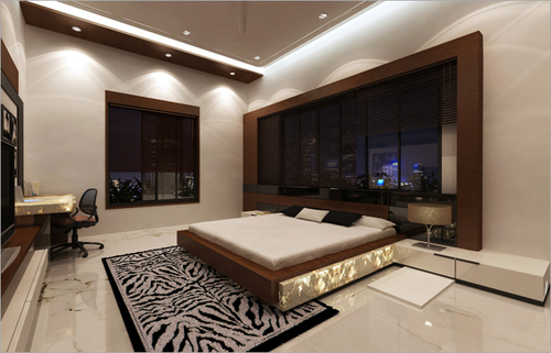 Double Bed with Side Table