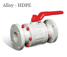 Alloy hdpe Ball valve