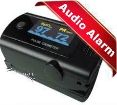 Fingertip Pulse Oximeter with Audio Alarm