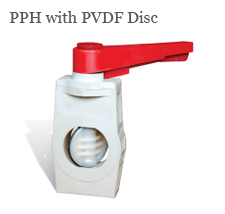 PPh with PVDF Disc Butterfly Valve