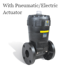 Diaphragm Valve with Pneumatic/Elecrical Acutuator