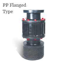 PP Flange Type Foot Valve