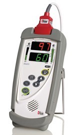 Masimo Handheld Pulse Oximeter- Rad 5 - Plastic Handheld, Dual Display | Masimo SET, 72-Hour Memory, Motion Tolerant, Long Battery Life