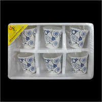 Bone China Coffee Mug - 8x6x7 Cm, Floral Design, 80ml | Dishwasher Safe, Microwave Safe, Durable, Lightweight, Stackable, Elegant