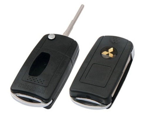 MITSUBISHI Flip Keys - Plastic Metal, 60x35x15 mm, 30g, CR2032 Battery | Secure Access, Remote Locking, Reliable Start, Transponder Chip, 315MHz Frequency, 1 Year Warranty