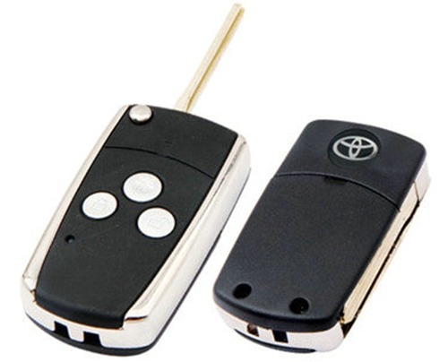 TOYOTA FLIP KEYS - Plastic, Metal, 60x40x15 mm, 315MHz | Remote Locking, Durable, Compact, 50m Range