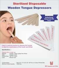 Sterilized Wooden Tongue Depressors