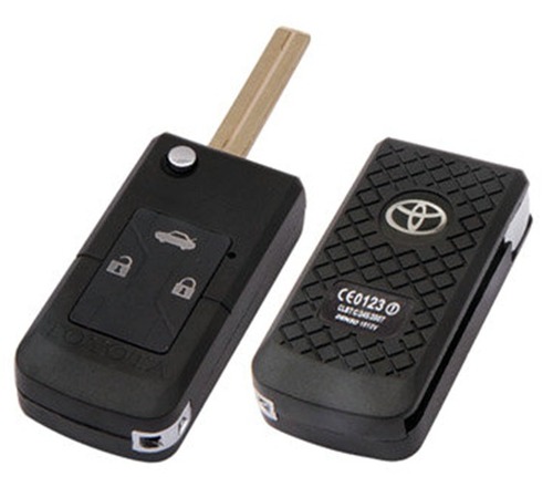 TOYOTA FLIP KEYS - Plastic Metal, 60x40x15 mm | Secure Access, Remote Locking, Durable Design, 433 MHz Frequency
