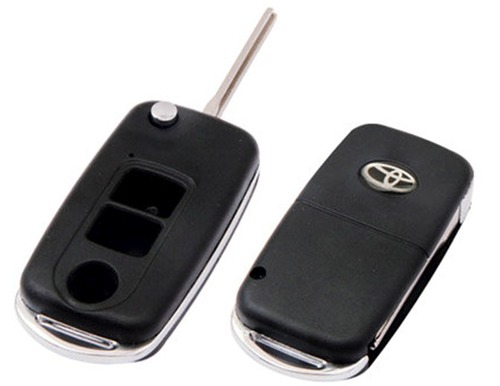 TOYOTA FLIP KEYS - Plastic, Metal, 60x35x15 mm | Secure Access, Remote Locking, Easy Operation, Durable Design