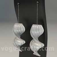 Modern Silver Earrings