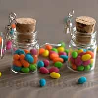 Earings - Glass, Metal 20x10 mm, Clear | Hook Fastener, Lightweight, Durable, Unique Design